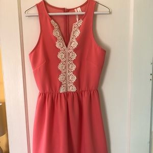Francesca’s sleeveless embroidered dress